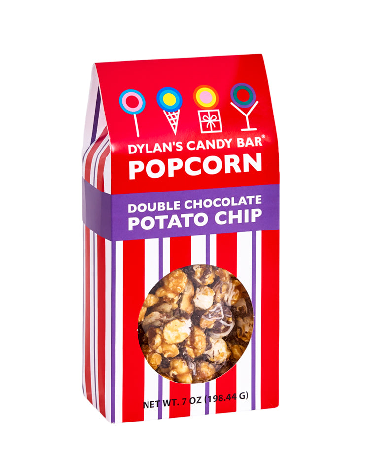 Vanilla and Dark Chocolate Potato Chip Popcorn