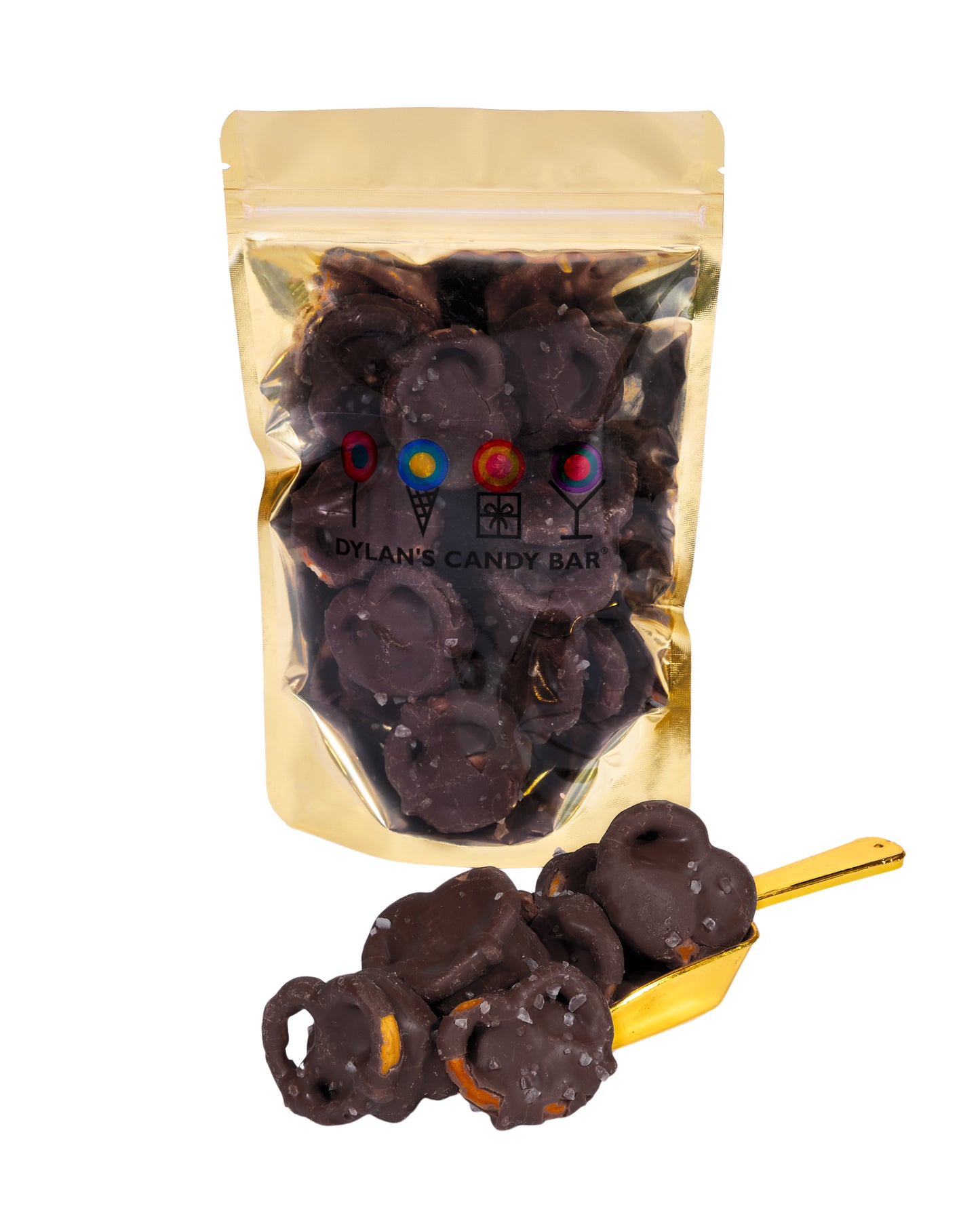 Dark Chocolate-Covered Sea Salt Caramel Pretzels Bulk Bag