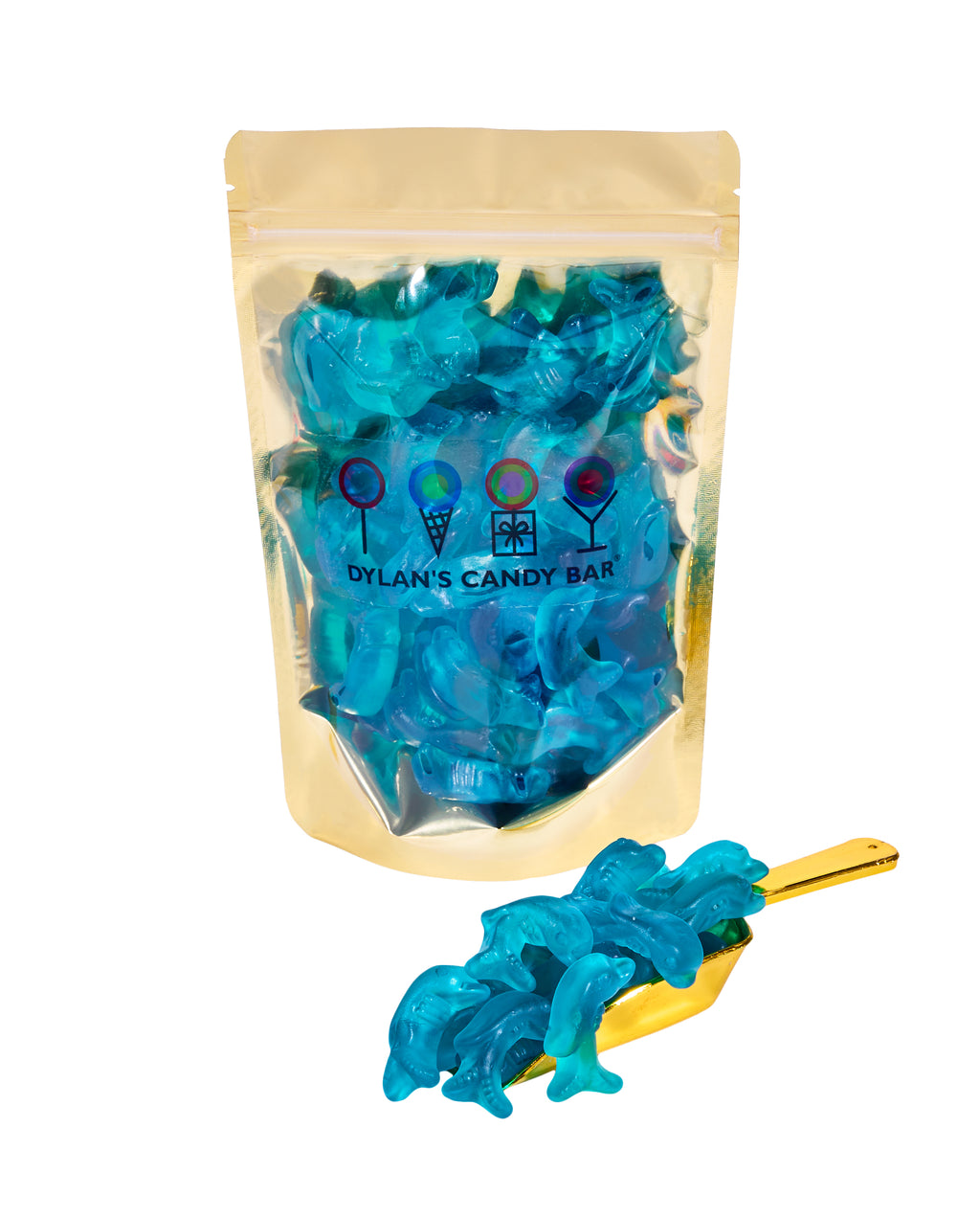 Peach Gummy Dolphins Bulk Bag