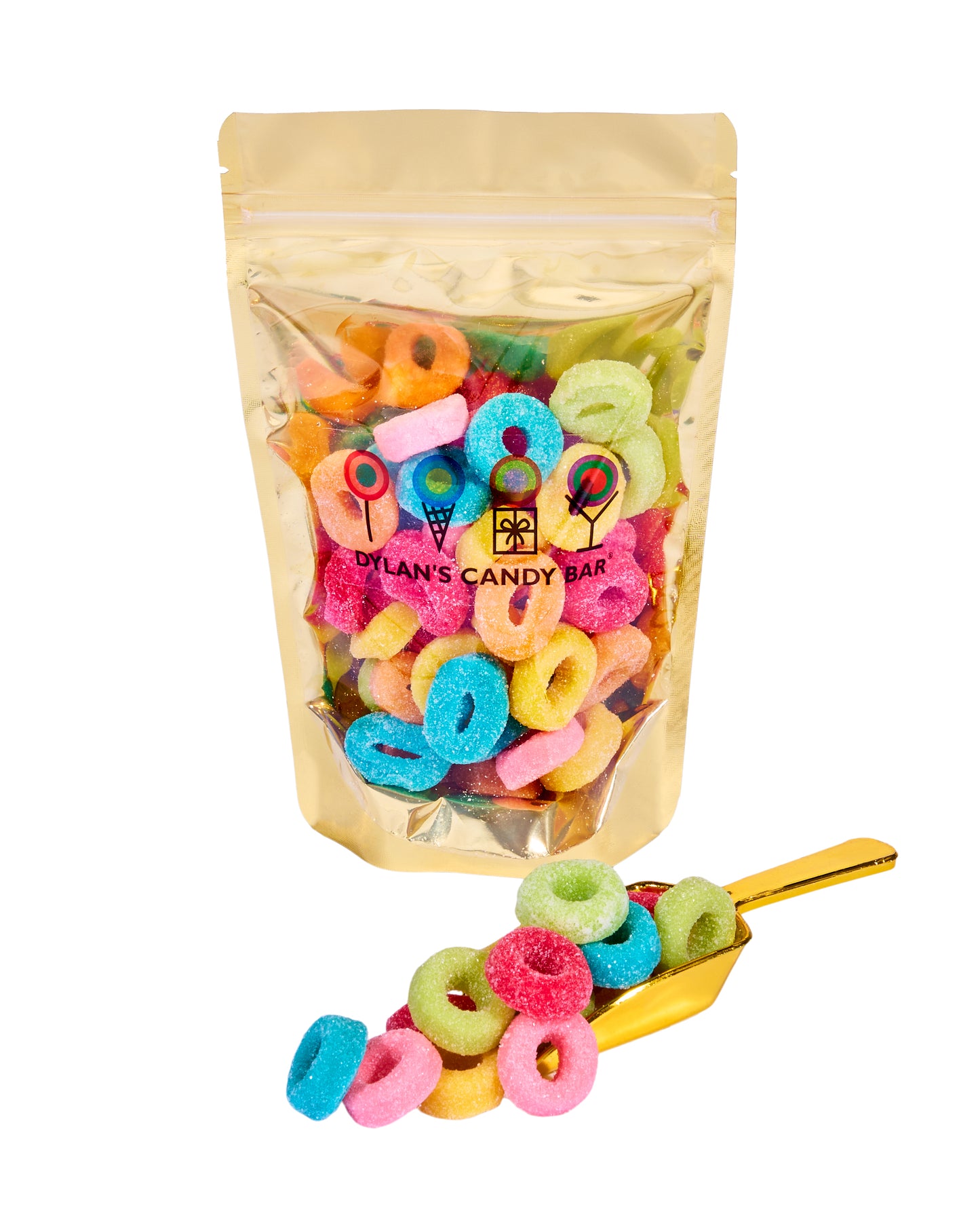 Sour Fruity Gummy Rings Bulk Bag