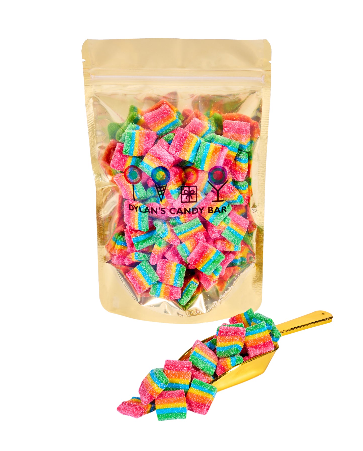 Sour Fruity Mini Rainbow Belt Bites Bulk Bag