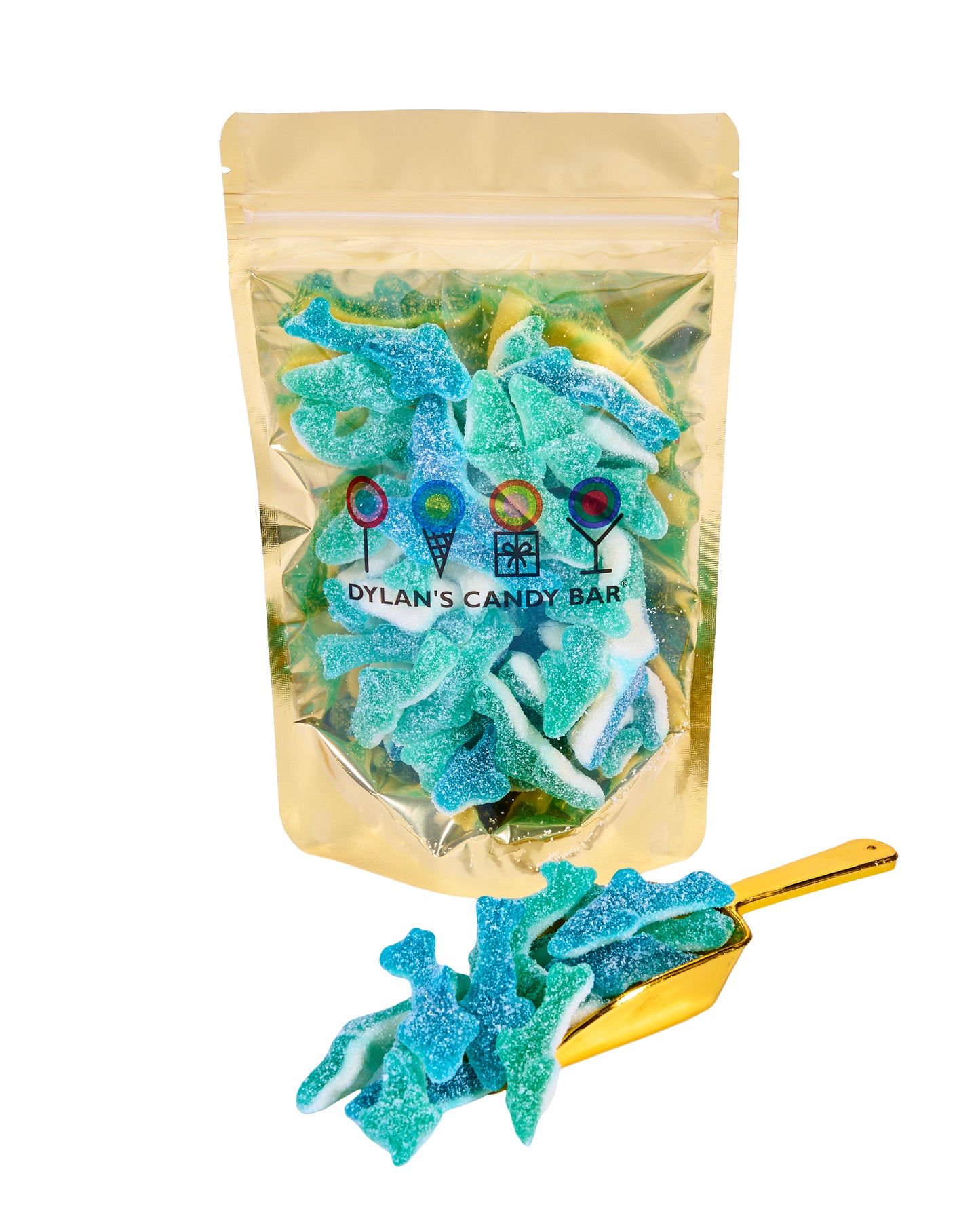 Sour Strawberry Gummy-Mallow Sharks Bulk Bag