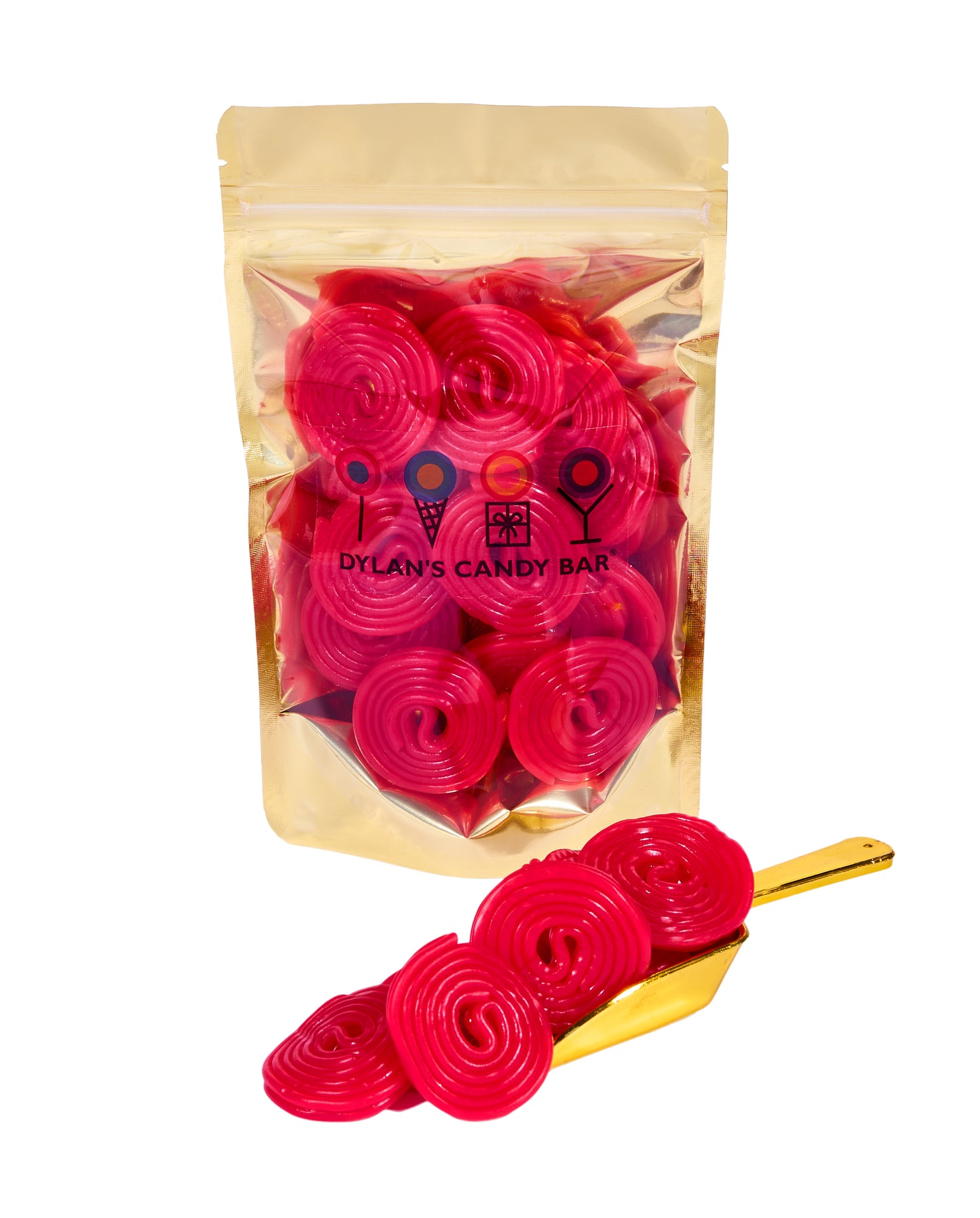 Strawberry Licorice Wheels Bulk Bag