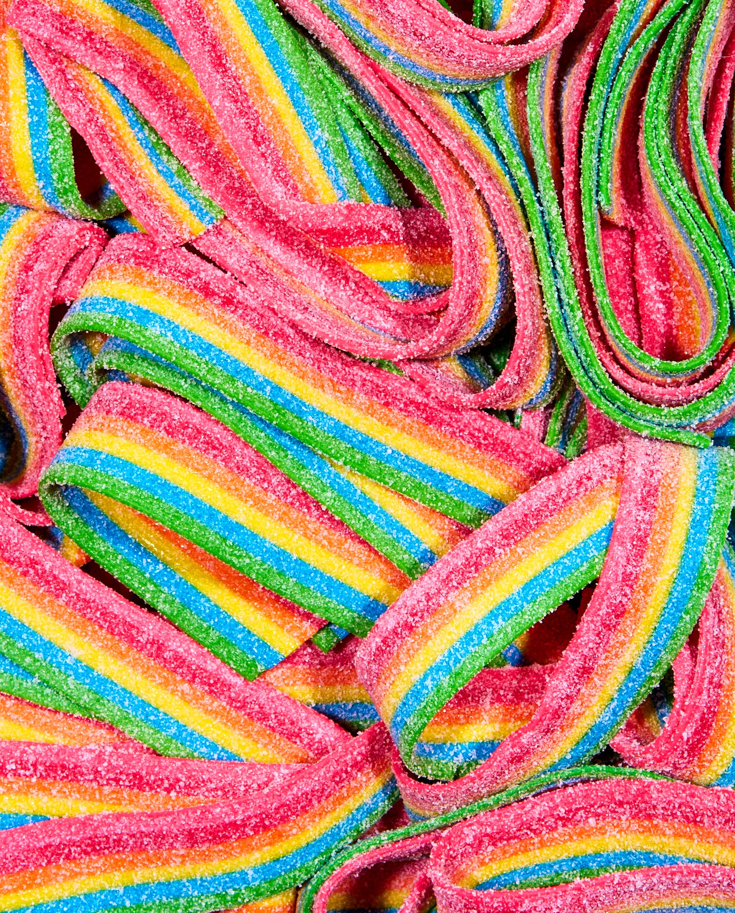 Sour Fruity Rainbow Belts Bulk Bag