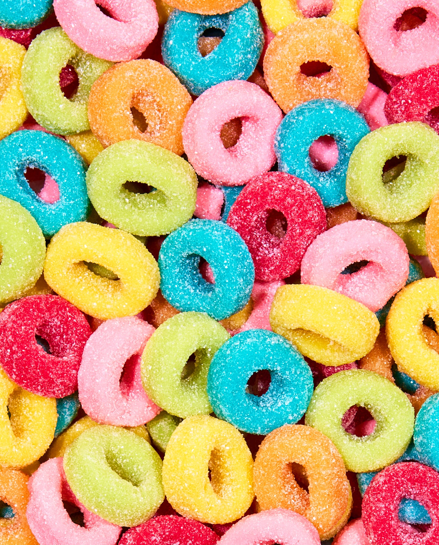 Sour Fruity Gummy Rings Bulk Bag